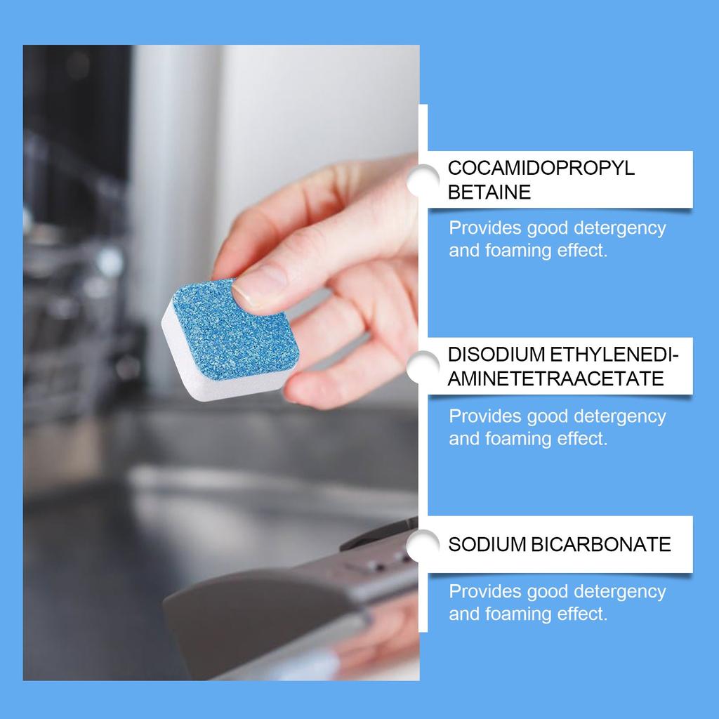 Таблетки для чистки и дезодорирования посудомоечной машины - Капсулы для глубокой очистки от накипи для посудомоечной машины