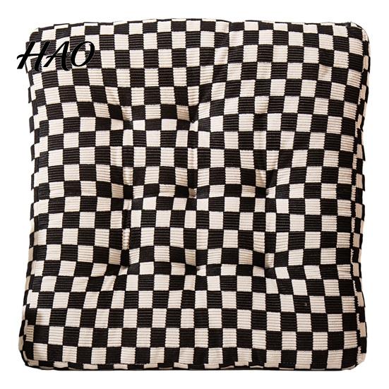 Ergonomic Buttock Support Cushion Corduroy Square Chair Pad, Checkerboard Office Cushion, Soft Pad Cozy Seat for Floor, Reading Nook, Dining