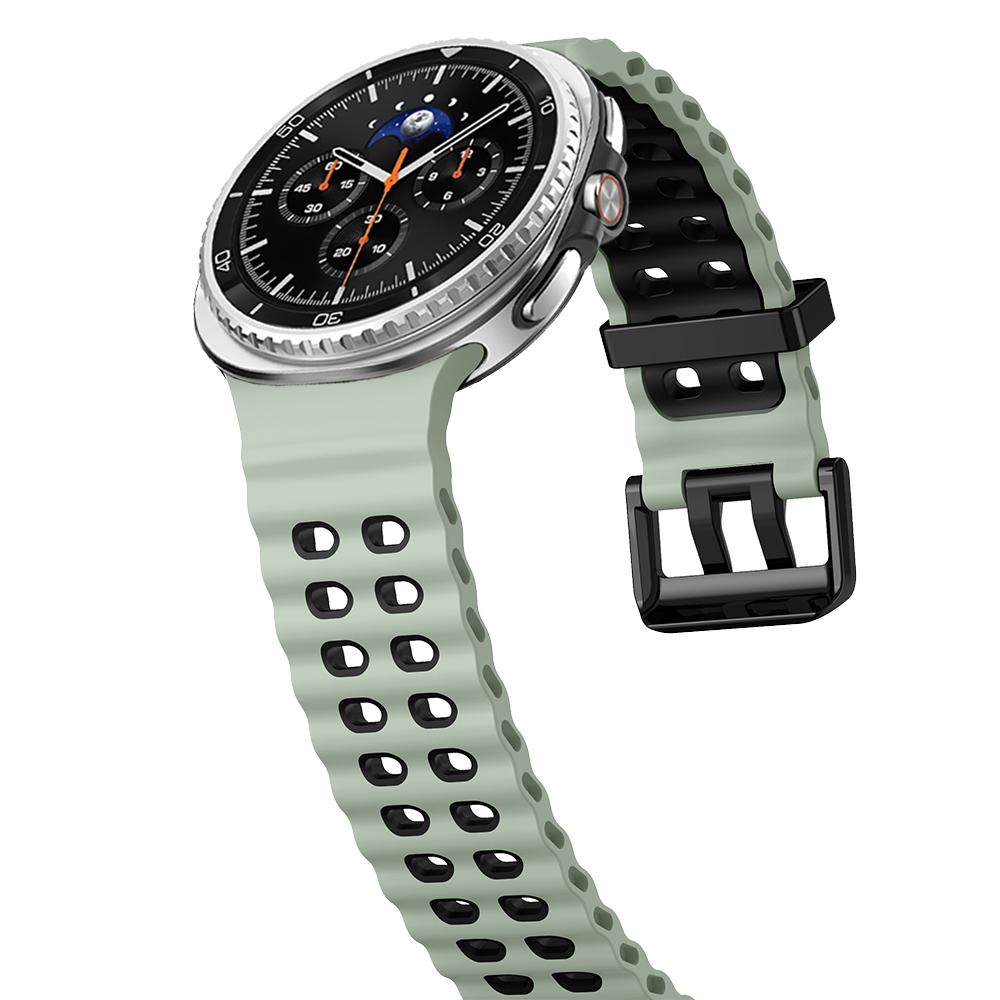 Спортивный силиконовый ремешок для Samsung Galaxy Watch 8 classic 46 мм Двухцветный Морской ремешок Браслет correa Galaxy Watch 8 40 мм 44 мм ремешок