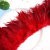 20Pcs57 Big Red Feather Diy Jewelry Accessories Clothing Handicrafts Decorative Materials