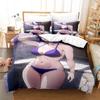 New Sexy Lactating Girl, Young Woman Large Chest Bedding Set Anime Three-piece Set Adult Kid Bedroom Duvetcover Sets Personality