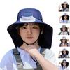 Летняя детская альпинистская шляпа-панама для улицы, шляпа от солнца, анти-ультрафиолетовая шляпа для рыбалки, шляпа от солнца с солнечным вентилятором