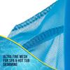 Сачок для сбора листьев для гидромассажной ванны, бассейна, ручной, с алюминиевой штангой 12 дюймов - Глубокая корзина со сверхмелкой сеткой для сбора мельчайшего мусора