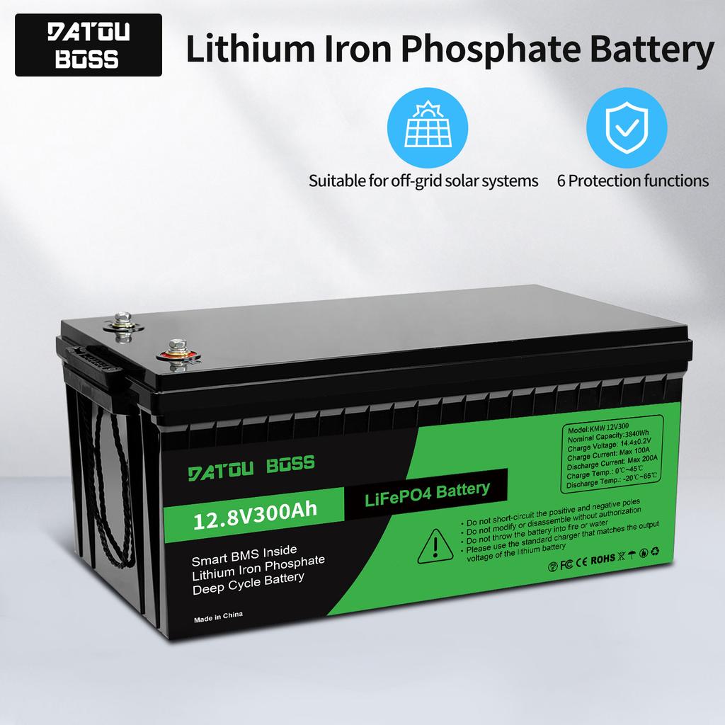 EU PL STOCK NO TAX 12V 24V Lithium Ion Batteries Pack Battery LiFePO4 100Ah 200Ah 300Ah Home Energy Storage for RV Car Golf