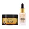 Pilgrim 24K Gold Facial Kit | Dewy Glass Skin Finish | Набор для лица для сияющего вида | 24K Gold Face Mask Pack 50gm | 24K Gold Serum 20ml