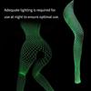 New White Stockings High Waist Glow In The Dark Fishnet Stockings Tights Luminous Fishnet Stockings