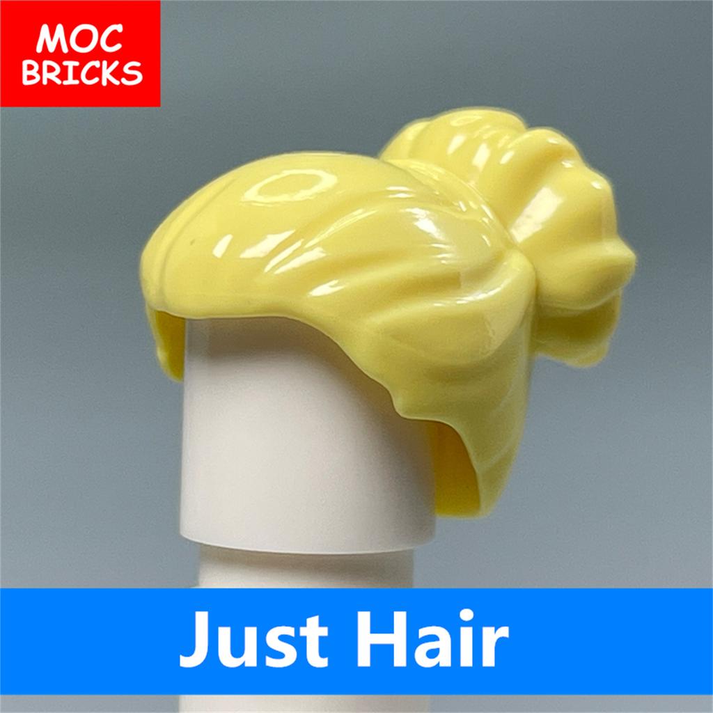 Нетоксичные 5 шт./лот Детали Moc Кирпичики Женские Волосы Собранные Частицы Строительные Блоки Аксессуары Детские Игрушки Пластиковые Куклы