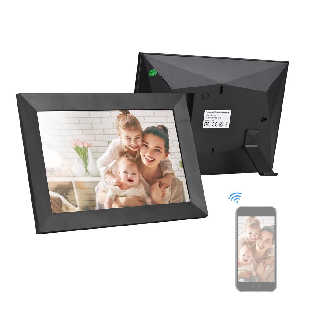 Andoer 10.1 Inch Smart WiFi Photo Frame Digital Picture Frame HD IPS Touch-screen 1280*800 Photo