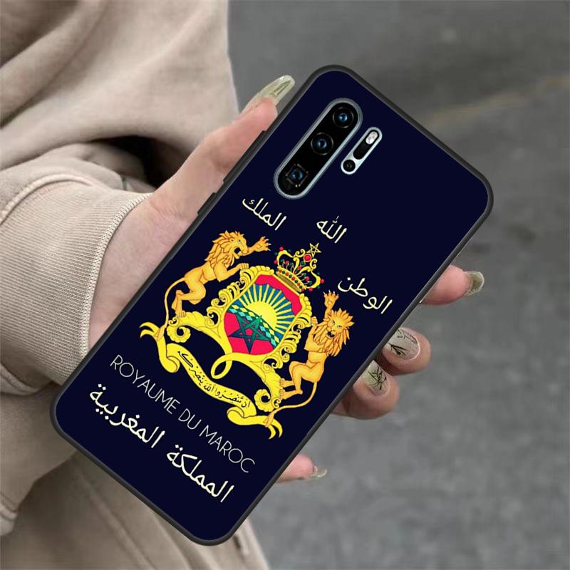 Morocco Flag Coat Of Arms Case For Huawei Nova 9 SE 10 5T 11i 8i 7i 3i Y61 Y91 Y60 Y70 Y90 P20 P40 Lite P30 Pro Cover