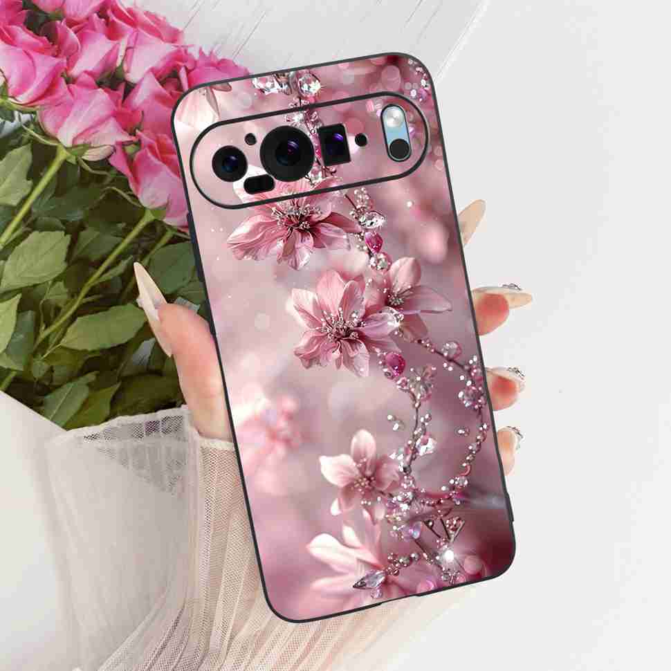 For Google Pixel 9 5G G2YBB Case Butterfly Painting Silicone TPU Black Cover For Google Pixel9 5G GUR25 G1B60 Bumper Shell