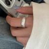 Кольцо из стерлингового серебра 925 пробы, ретро, простое серебряное кольцо для женщин, не тускнеющее, легкая роскошь, ощущение высокого класса, универсальное, открытое, модное, кольцо с индивидуальностью
