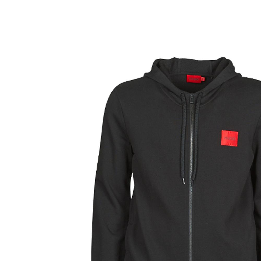 Hugo Boss logo-patch cotton hoodie 50447972-001