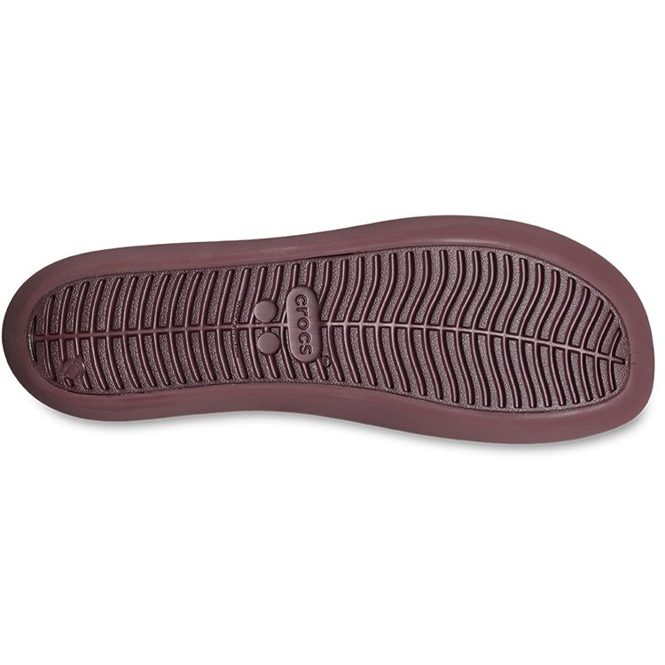 Crocs Comfortable Lightweight Versatile Flat Casual Shoes Women Shoes Deep-Purple 209384-6WD