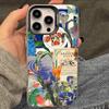 Китайский Шик Мозаика Граффити Зеленый Ротанг Чехол для Телефона Для iPhone 17 16 15 14 13 12 11 XS XR X Pro Max Plus Цветной Серебристый Чехол
