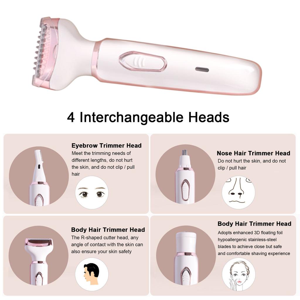 Rechargeable Facial Hair Removal for Women Facial Hair Remover Nose Hair Trimmer Eyebrow Trimmer
