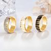 Irregular Lines Oil Drip Ring Women's Niche High-end Light Luxury Ring Titanium Steel Non-fading Accessories