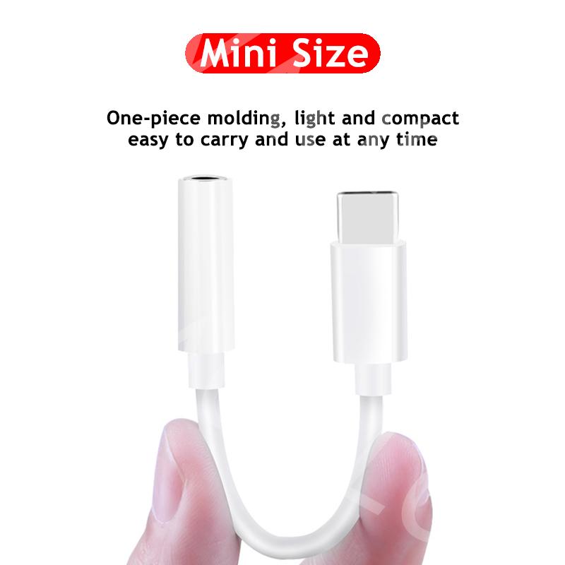 VAORLO Type-C To 3.5MM AUX Adapter Compatible 99% Smartphone Smart Digital Chip For Audio Transmission High Quality Converter Cable