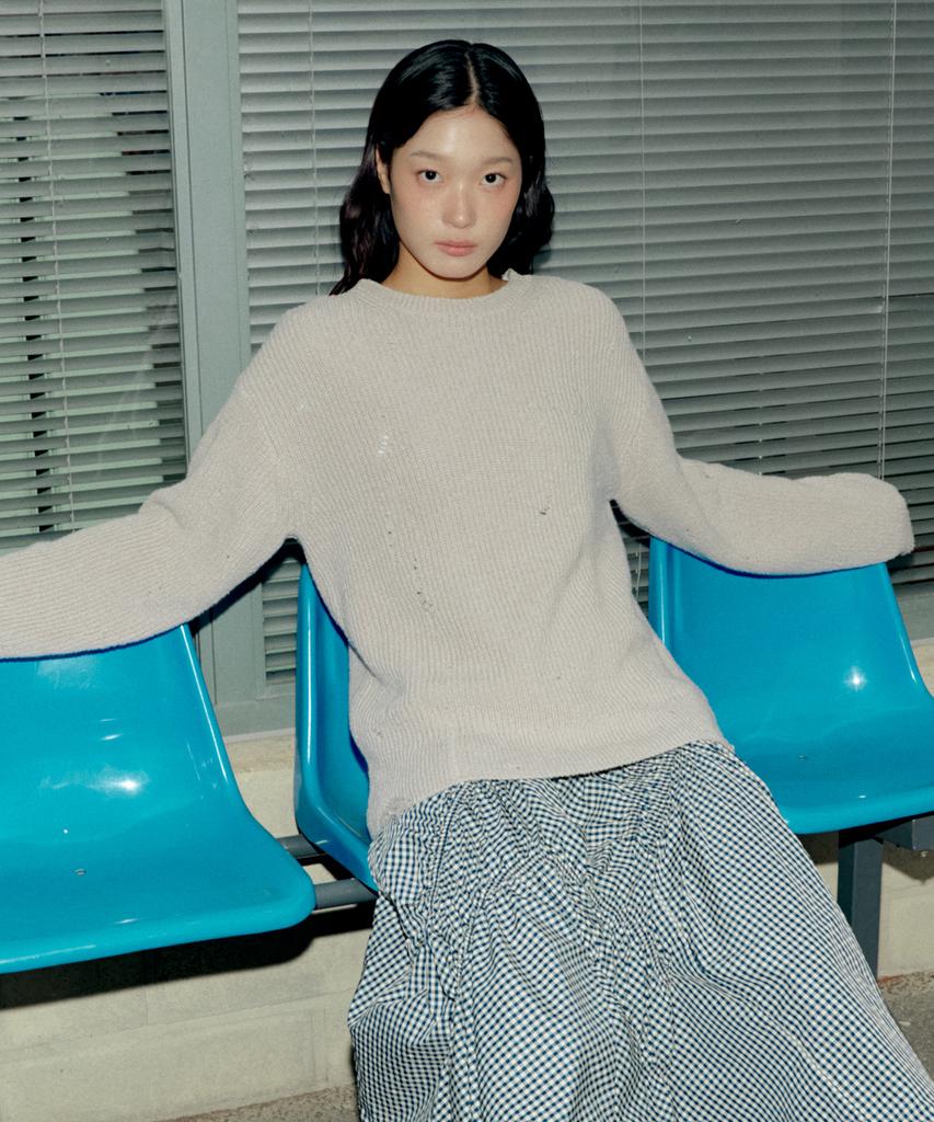 ACME DE LA VIE Destroyed Mineral Long Sleeve Knit (3 Color)