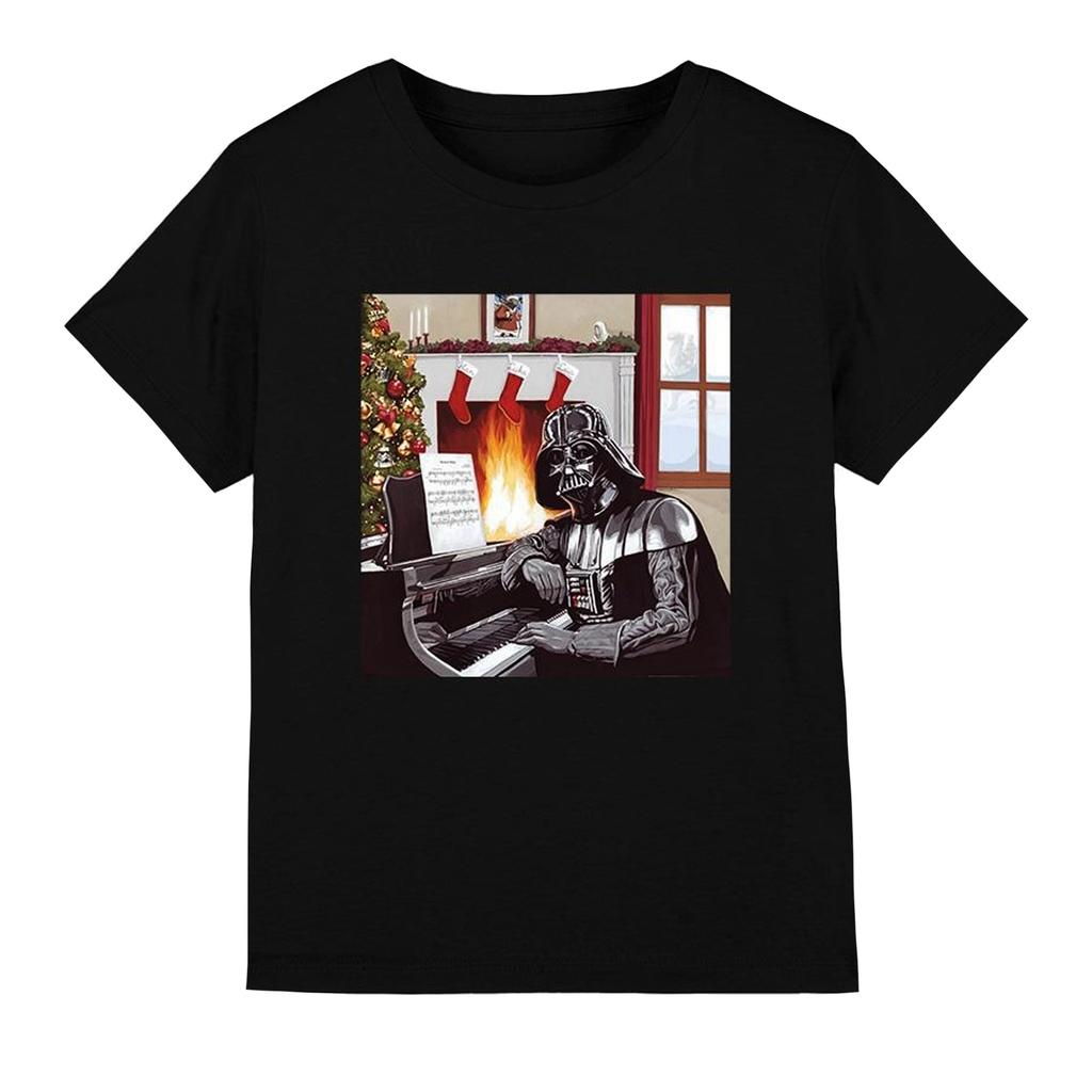 STAR WARS Детская/Подростковая футболка с рождественскими колядками и Дартом Вейдером