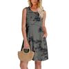 Womens Summer Dresses Loose  Sleeveless Sundresses Dress With Pockets