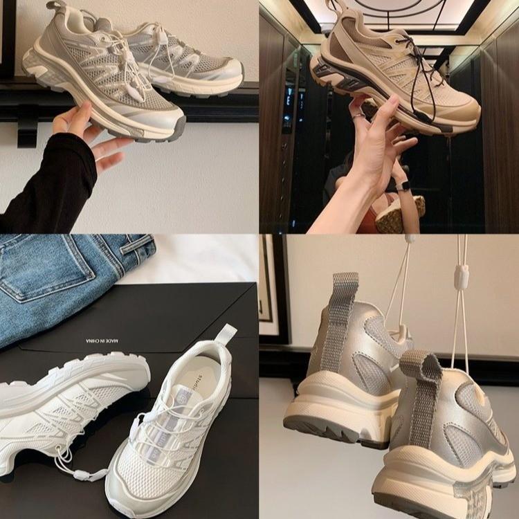 У Grape mother есть такие же модные туфли для папы в тон, как и у женщин, 2024 года, новые спортивные туфли на платформе с завязками, легкие повседневные туфли