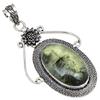 Pendant Prehnite Marlene Gemstone Handmade Gift For Her Silver Jewelry 3"