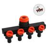 4 Way Tap Connector Garden Manifold Hose Pipe Splitter Adapter Water Faucet
