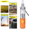 Solar Water Pump 48/60V 380W 1200L/h 55m Deep Well Pump DC Screw Submersible Pump Irrigation Garden Home Agricultural