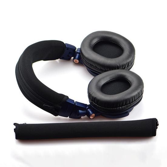 Head Beam Cover Soft Replacement Faux Leather Headphones Headband Protective Case for Audio Technica ATH-M50X M30X M40X