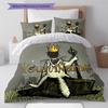 Gruff Voyage Custom Name Pattern Bedding Quilt Set Quilt Cover Pillowcase Home Birthday Gift(1 * duvet cover + 2 * pillowcase, without core)