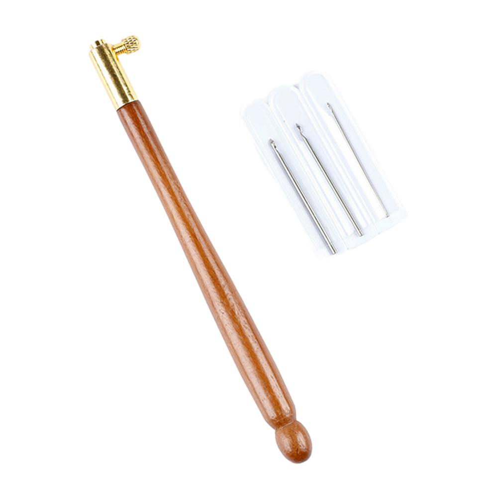 1 комплект вышивального крючка с 3 иглами, металлическая ручка, набор для вышивки крестом, французское вязание крючком для самостоятельного шитья и вязания