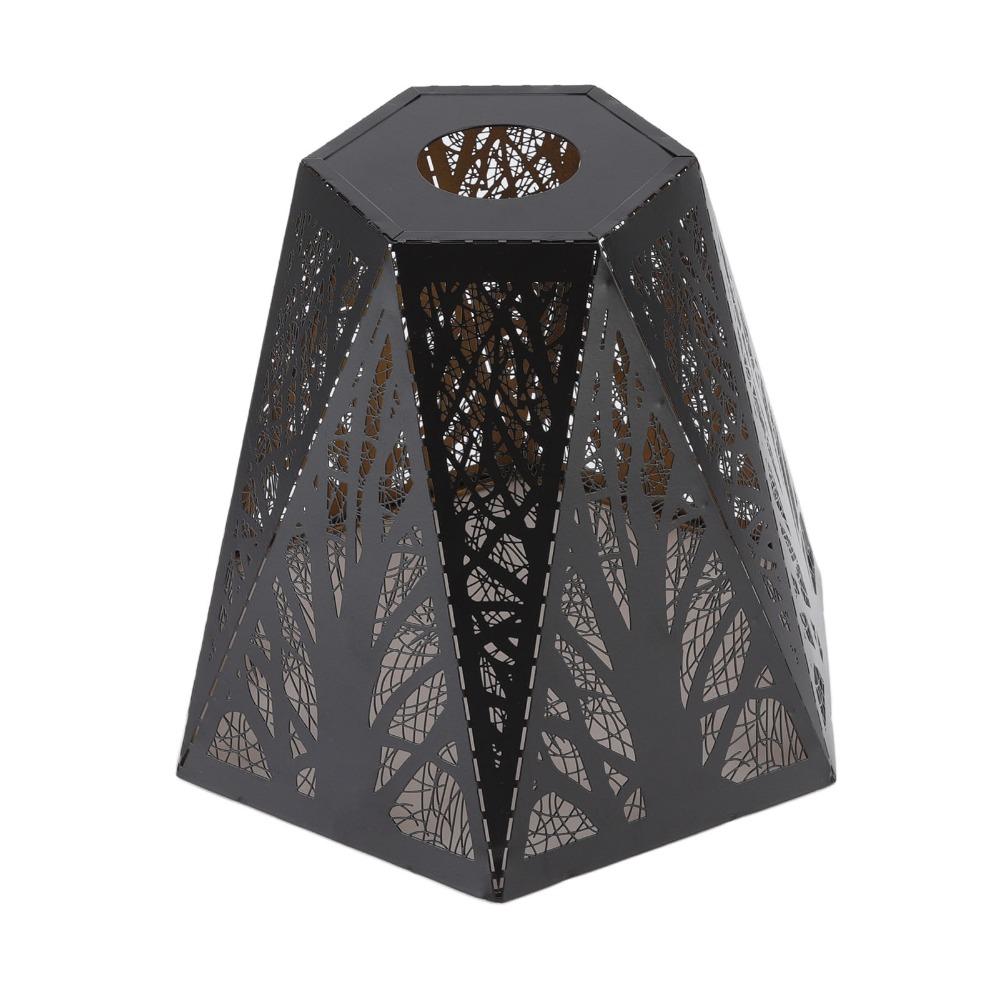 Iron Lamp Cover Geometric Pattern Small Lamp Shades Simple Chandelier Lamp Shades Floor Light