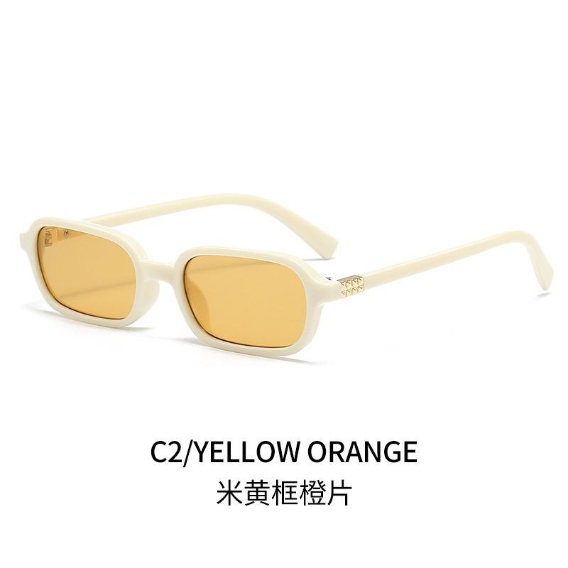 New Vintage Sunglasses Men Women Trendy Eyewear High Quality Rectangle Sun Glasses UV400 Shades Eyepiece Small Square Glasses