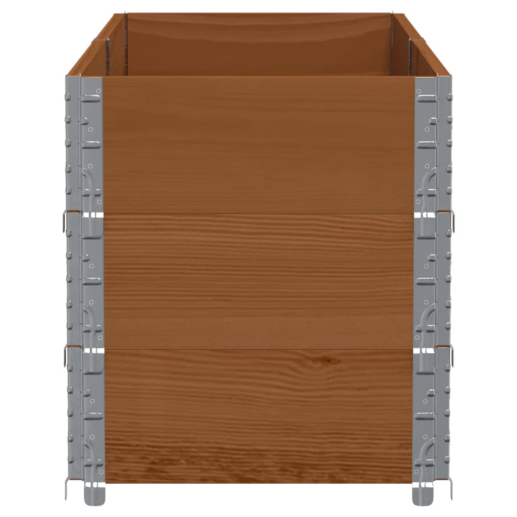 Planting Box Brown 150x50 cm Solid Pine Wood