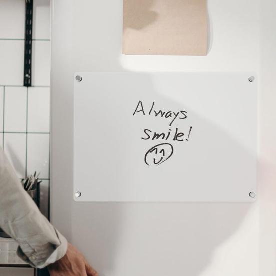 Yousheng Акриловая магнитная доска для заметок Сухостираемая записная книжка для холодильника с сильными магнитами Устойчивый к царапинам календарь для планирования для кухни офиса