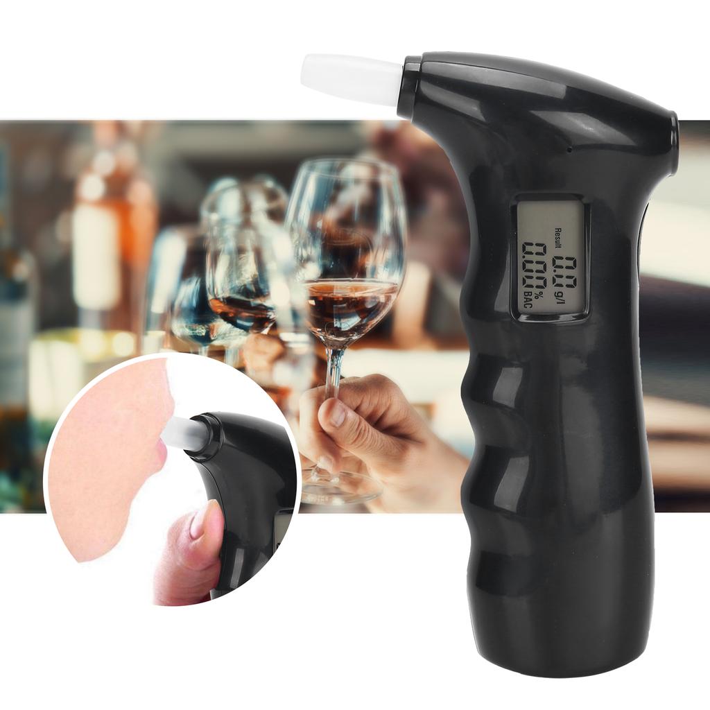 Портативный детектор алкоголя, самопродувающийся, быстродействующий испытательный прибор, инструмент, черный