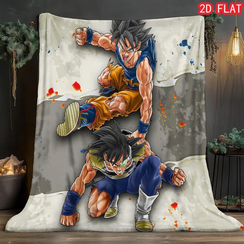 Dragon Ball Creative Design Blanket Stylish Flannel Soft Blanket for Bedroom Home Decor THW