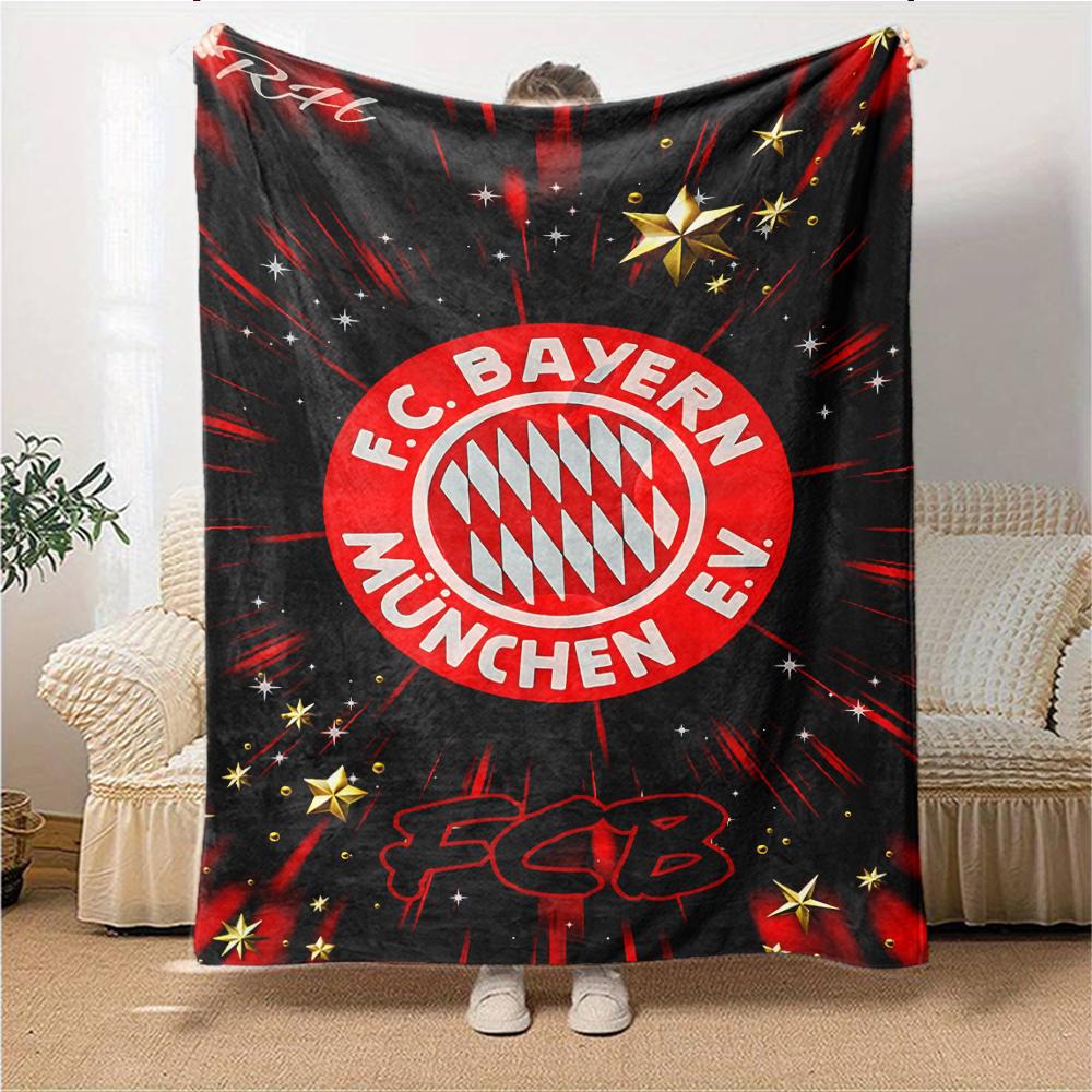 Bayern Munich Crest Art Blankets Flannel Printed Breathable Warm Throw Blanket for Home Office Bedspreads 0708a125