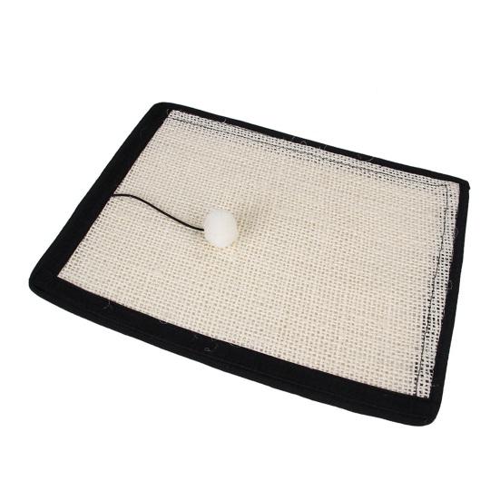 Когтеточка для кошек Охлаждающая подставка для когтеточек с большой поверхностью Игровая подушка из сизаля Сохраните свой диван Когтеточка с кошачьей мятой Двойная загрузка высокой плотности