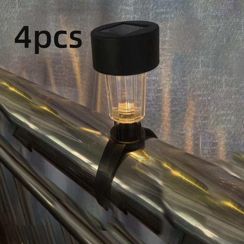 Солнечный садовый светильник, светильник для ограждения балкона, декоративный светильник, солнечный уличный ночной светильник, светильник для газона