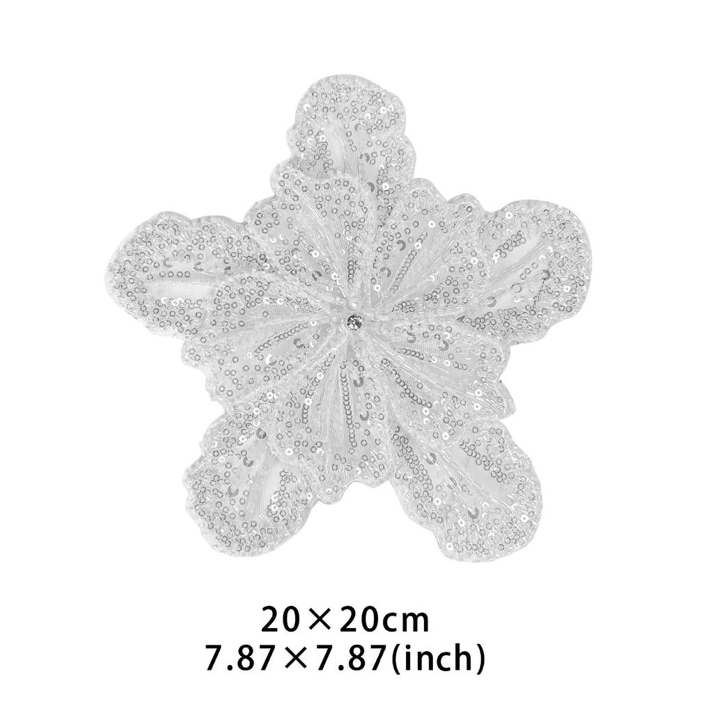 "Белая многослойная галстук-бабочка с пайетками, с аксессуарами для юбки и декоративной корсажной бусиной"