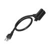 Short Y Splitter Power Cable NEMA 5 15P to 5 15R and C5 30CM/60CM Replacement Cord for Electronics