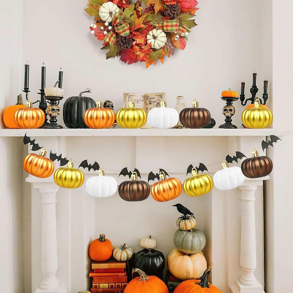 Halloween Pumpkin Pendant, Christmas Ball Decoration Pendant, Printed Colored Ball, Holiday Decoration