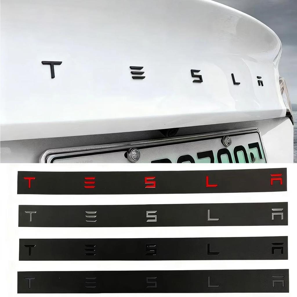 ABS Наклейка на багажник автомобиля Аксессуары Для Tesla SpaceX Model 3 Highland 2023 Model S Model X Model Y Model Y-Eur Roadster Bonina Coi