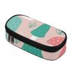 Pencil Case 300D Polyester Large Capacity Zipper Closure with Mesh Pocket Removable Divider and Pen Slots for Everyday Study