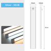 Xiaomi Светодиодная лампа для шкафа USB Type-C, перезаряжаемая, с датчиком движения, светодиодная лампа для освещения кухонного шкафа 20 см/30 см/40 см/50 см