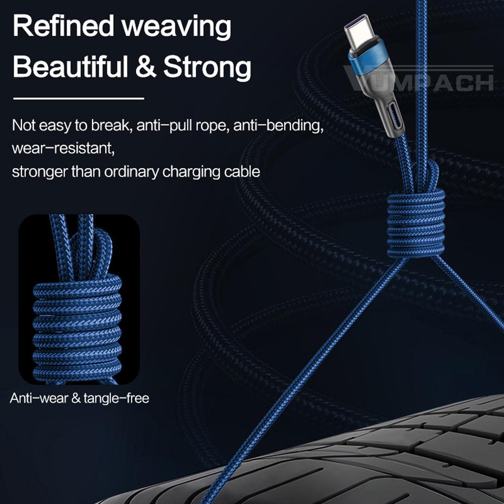 Кабель USB типа c для быстрой зарядки, кабель для передачи данных, кабель зарядного устройства c для iphone 15, samsung s21, a51, xiaomi mi 10, redmi, huawei, кабель
