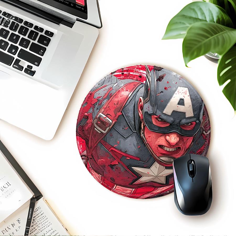 1pc Mouse Pad office Pad Desk accessories Game Console Pad Computer Laptop Pad Keyboard Mouse Pad Anti slip Captain America Cool