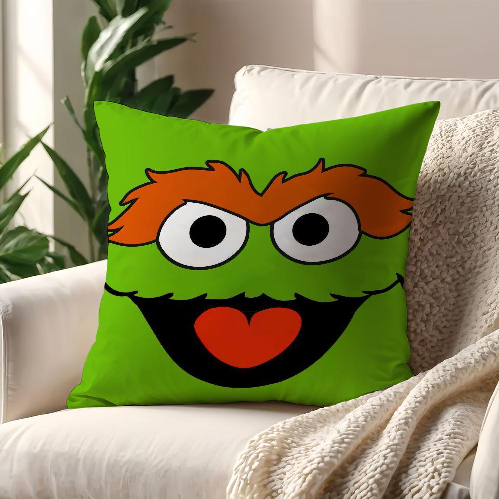 Fashion S-Sesames S-Street cushion cover Pillow Sofa Printing Decoration Room Home Office Coffee Shop Car Nordic Simplicity