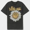 Новая футболка Blink 182 - Улыбающийся панк-кролик Кролик-граффити Иллюстрация - Американский ретро Уличная одежда Винтаж Уличная одежда